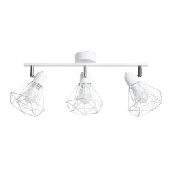 Plafonnier en acier 3 lampes 52x17x19cm Sollux