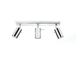 Plafonnier en acier 3 lampes 45x6x16cm Sollux