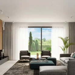 Plafonnier en acier 1 lampes 6x6x40cm Sollux