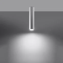 Plafonnier en acier 1 lampes 6x6x40cm Sollux