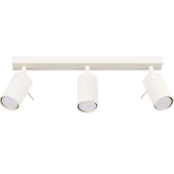 Plafonnier en acier 3 lampes 45x6x17cm Sollux