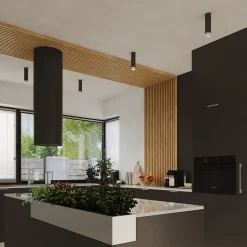 Plafonnier en acier 1 lampes 6x6x22.5cm Sollux