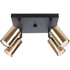 Plafonnier en acier 4 lampes 25x25x19cm Sollux