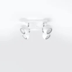 Plafonnier en acier 4 lampes 25x25x16cm Sollux