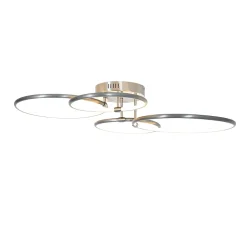 Plafonnier en acier avec LED à intensité variable 3 niveaux 4 lumières - Joaniqa