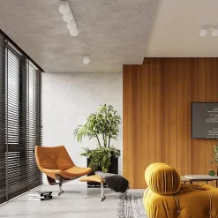 Plafonnier en acier/verre 1 lampes 12x12x14.5cm Sollux