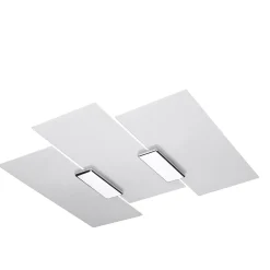 Plafonnier en acier/verre 3 ampoules 3000K - 40x42x7cm Sollux