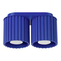 Plafonnier en aluminium 2 lampes 21x10x12cm Sollux