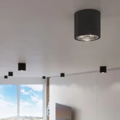 Plafonnier en aluminium 1 lampes 12x12x11cm Sollux