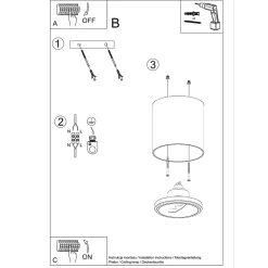 Plafonnier en aluminium 1 lampes 12x12x11cm Sollux