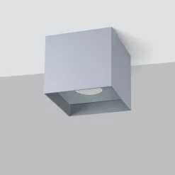 Plafonnier en aluminium 1 lampes 10x10x10cm Sollux