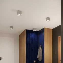 Plafonnier en aluminium 1 lampes 10x10x10cm Sollux