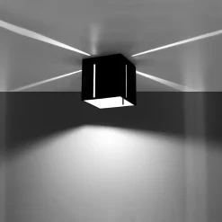 Plafonnier en aluminium 1 lampes 10x10x10cm Sollux