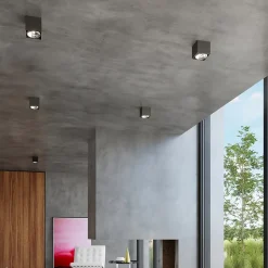 Plafonnier en aluminium 1 lampes 12x12x11cm Sollux