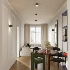 Plafonnier en aluminium 1 lampes 10x10x10cm Sollux