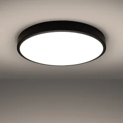 Plafonnier en aluminium, noir H: 6cm