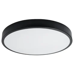 Plafonnier en aluminium, noir H: 6cm