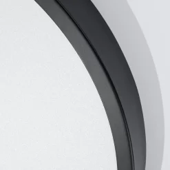 Plafonnier en aluminium, noir H: 6cm