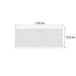 Plafonnier en bambou oriental naturel 30 cm - Tremmo