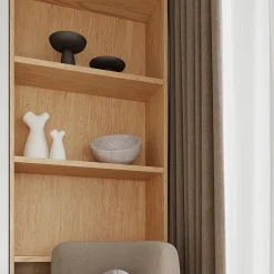 Plafonnier en bois 1 ampoule 3000K - 12x12x19cm Sollux