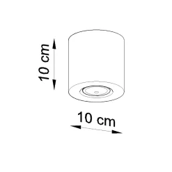 Plafonnier en bois 1 ampoule 3000K - 10x10x10cm Sollux