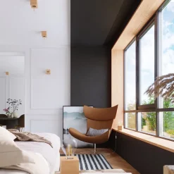 Plafonnier en bois 1 lampes 10x10x10cm Sollux