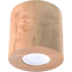 Plafonnier en bois 1 lampes 10x10x10cm Sollux