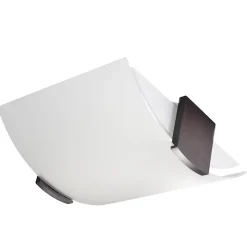 Plafonnier en bois/verre 2 lampes 30x33x14cm Sollux