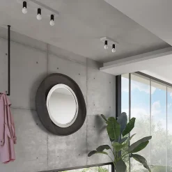 Plafonnier en béton 1 lampes 13.5x13.5x10cm Sollux