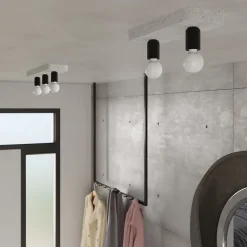 Plafonnier en béton 1 lampes 13.5x13.5x10cm Sollux