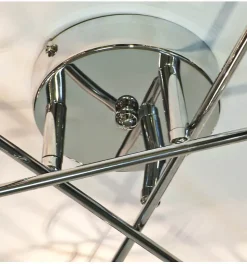 Plafonnier en métal APHYSE à 6 branches