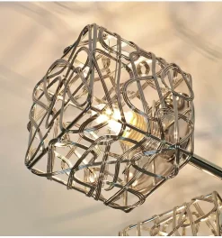 Plafonnier en métal APHYSE à 6 branches