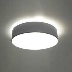 Plafonnier en PVC 4 ampoules 3000K - 55x55x11cm Sollux