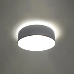 Plafonnier en PVC 2 ampoules 3000K - 35x35x11cm Sollux