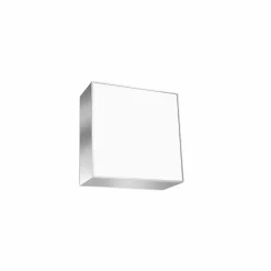 Plafonnier en PVC 1 ampoule 4000K - 25x25x11cm Sollux