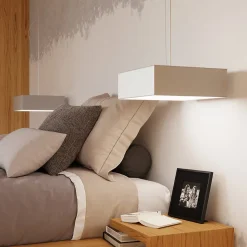 Plafonnier en PVC 1 ampoule 4000K - 25x25x11cm Sollux