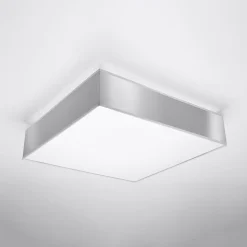 Plafonnier en PVC 4 ampoules 4000K - 55x55x11cm Sollux