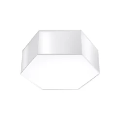 Plafonnier en PVC 2 ampoules 4000K - 30.5x26.5x11.5cm Sollux