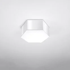 Plafonnier en PVC 2 lampes 30.5x26.5x13.5cm Sollux