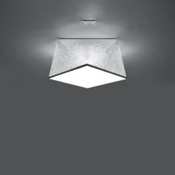 Plafonnier en PVC 1 lampes 25x25x15cm Sollux