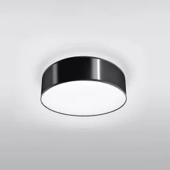 Plafonnier en PVC 2 lampes 35x35x11cm Sollux