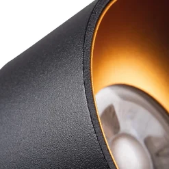 Plafonnier encastré GU10 Aluminium noir/or 85mm Kanlux MINI RITI