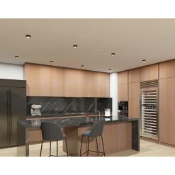 Plafonnier encastré GU10 Aluminium noir/or 85mm Kanlux MINI RITI