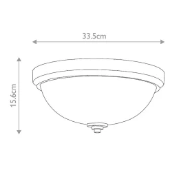 Plafonnier encastré Malibu 2 lumières