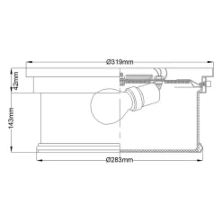 Plafonnier encastré Payne 2 lumières
