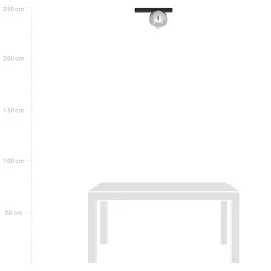 Plafonnier FIT 1 BLACK/GRAFIT, Emibig Lighting, Fabriqué en EU