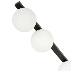 Plafonnier FIT 3 BLACK/OPAL, Emibig Lighting, Fabriqué en EU