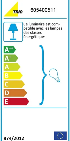 Plafonnier Garda tissu et métal