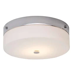 Plafonnier grande taille Tamar 1 lumière - Chrome poli
