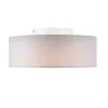 Plafonnier gris 30 cm avec LED - Drum LED